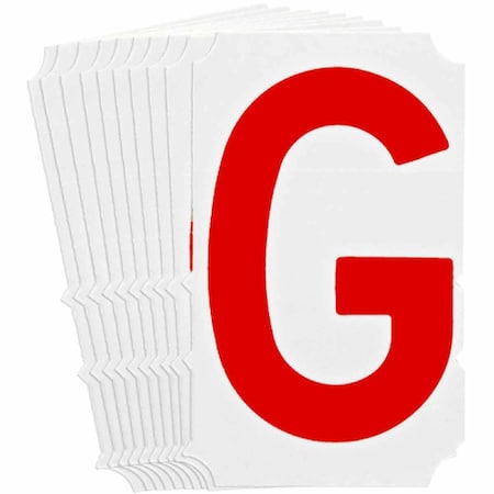 Brady Quik-Align 5160 Series Polyester 4 in Lbl Legend: G Red 10PK 5160P-G